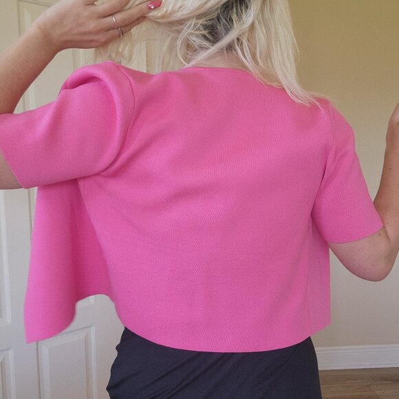 New Zara pink crop blouse and cardigan set size L - Picture 8 of 15